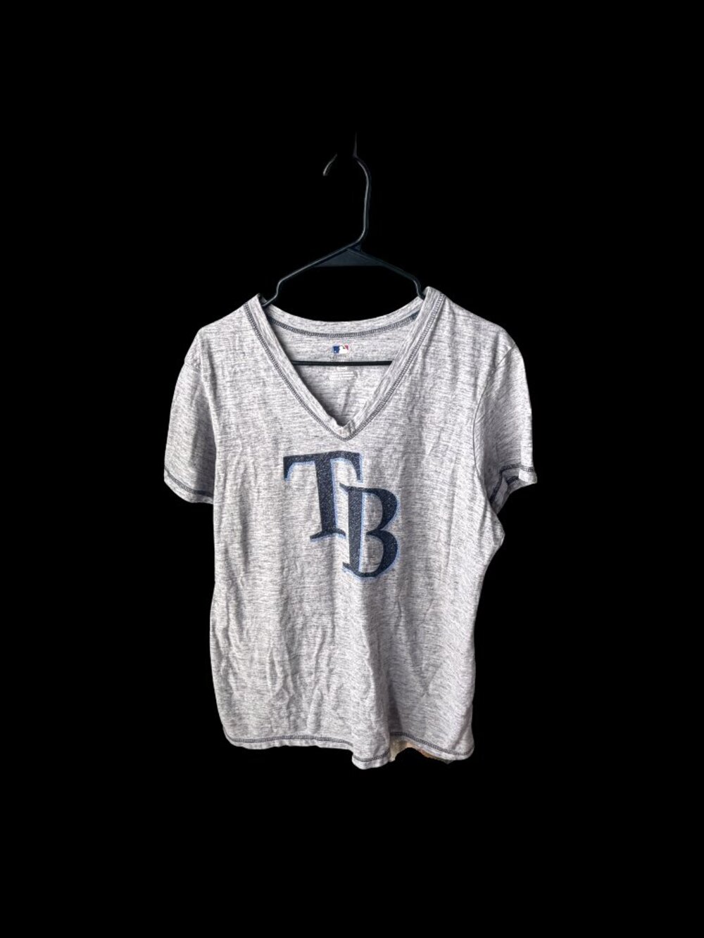 Tampa Bay Rays Gray MLB Womens Tshirt 2XL